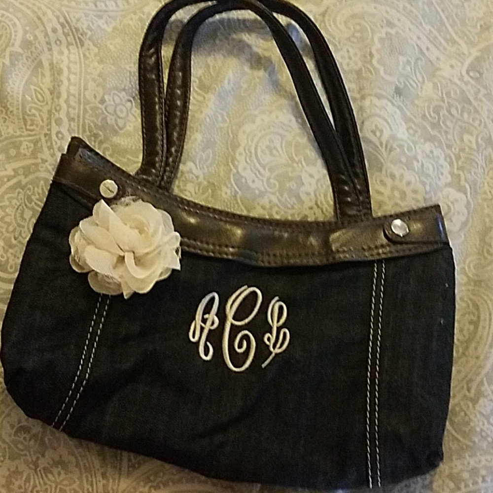 Brown Thirty-One skirt purse